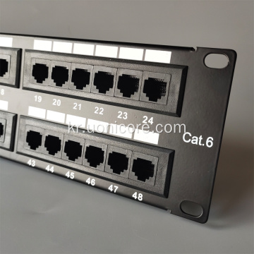 48 포트 홈 이더넷 패치 패널 RJ45